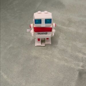Galaxy By Harvic White and Red Building Blocks Robot